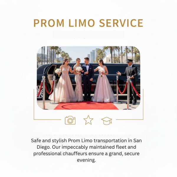 Prom Limo service in San Diego with VIP Ride 4U