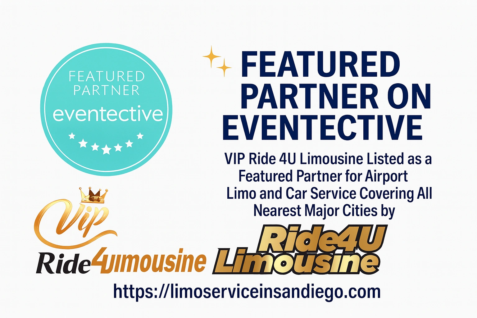 VIP RIde 4u Limousine Featured Partner on Eventective