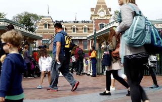 entrance to Disneyland Park in Anaheim, California